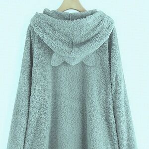 Furry cat ears hoodie